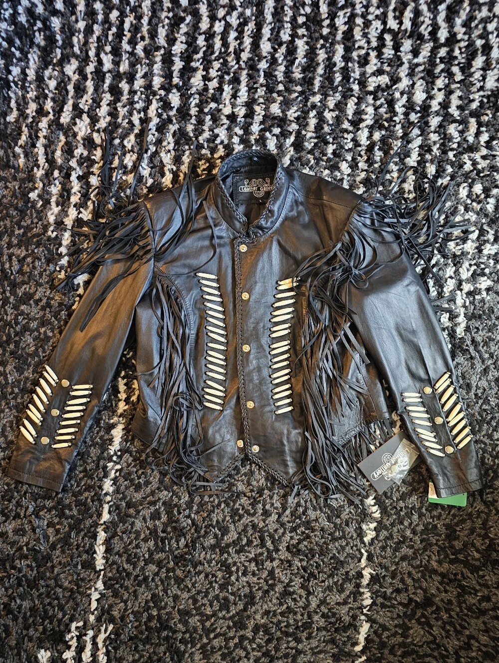 Liberty Wear "Leather Gallery" Fringe Sheep Napa Jacket